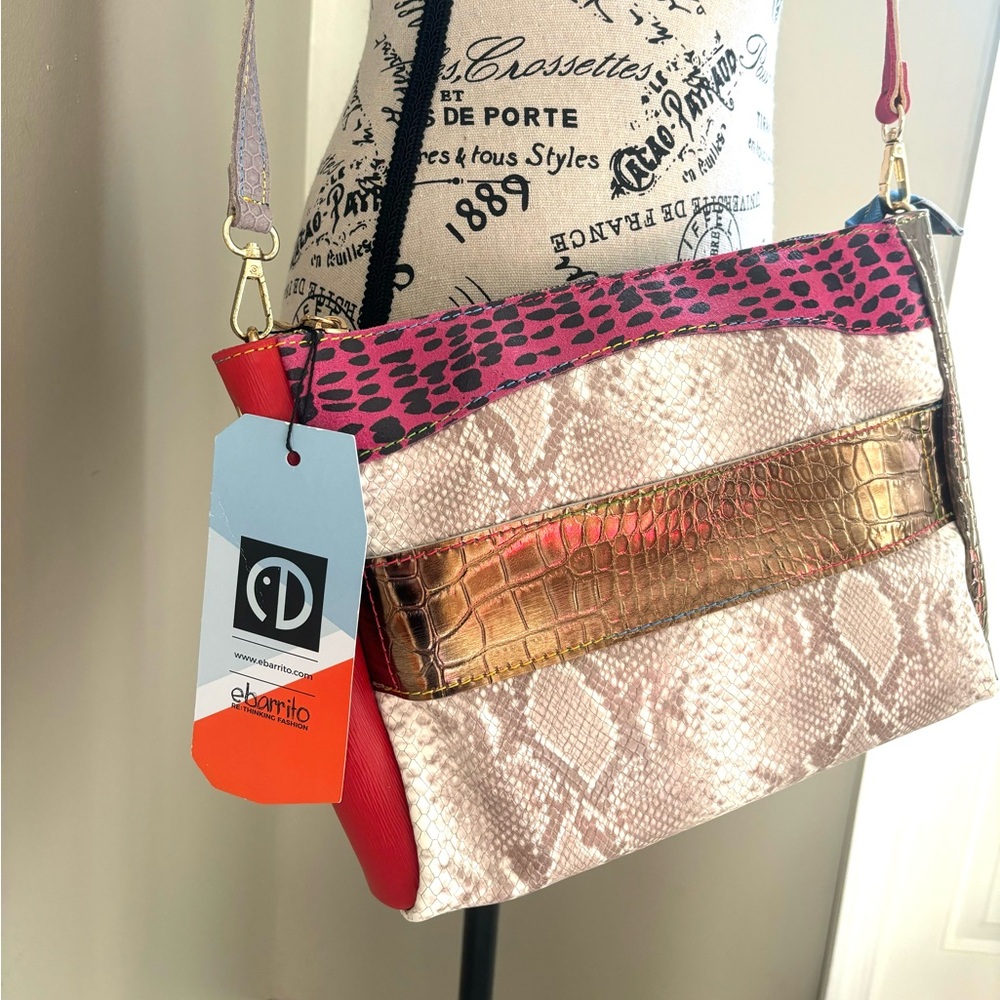 Pieces of Glass-Calf Leather Bag